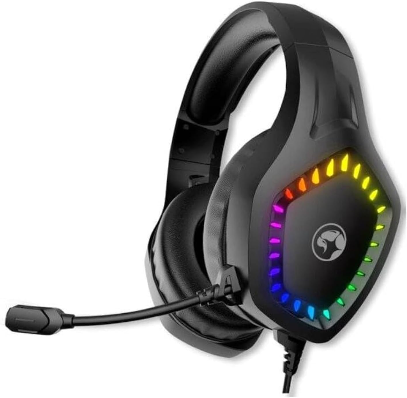 Marvo Wired Gaming Headset Rgb H8360-Black Marvo Wired Gaming Headset Rgb H8360-Black